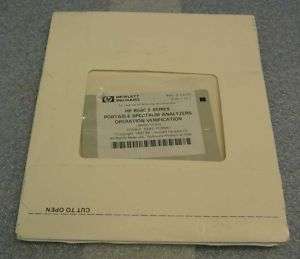 HP 8560 E Series Operation Verification Software Disk  
