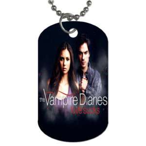 The Vampire Diaries Damon Dog Tag KeyChain Necklace 2  