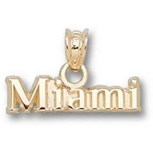  Miami Red Hawks 3/16in 14k Charm/14kt yellow gold: Jewelry