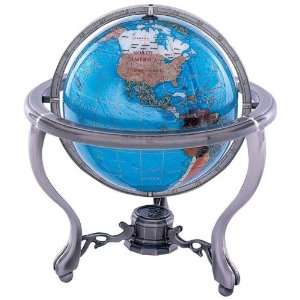   Stone Globe Blue Crushed Mother Of Pearl Oceans