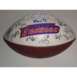  BOISE STATE BRONCOS team signed FOOTBALL W/COA   Autographed College 