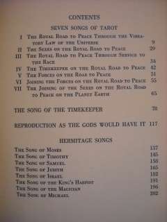 1929 NANCY FULLWOOD SONG OF SANO TAROT OCCULT SPIRITUAL  