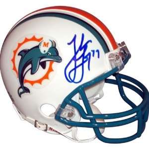   Autographed Miami Dolphins Mini Helmet   Autographed NFL Mini Helmets