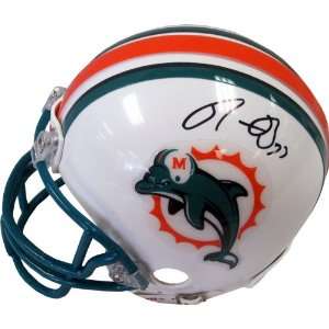   Ronnie Brown Autographed Miami Dolphins Mini Helmet: Sports & Outdoors