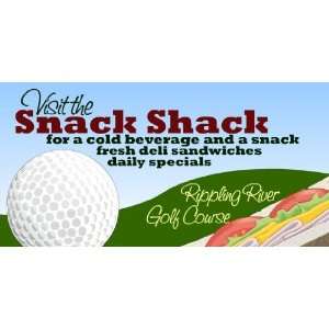  3x6 Vinyl Banner   Come to the Snack Shack Everything 