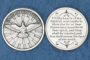 COME HOLY SPIRIT Medal Token Coin New! MADE IN ITALY  