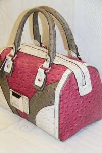 LADIES Handbag Purse Satchel Bag Pink Multi # GU 9822  
