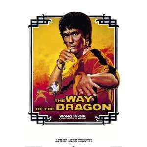 HUGE LAMINATED / ENCAPSULATED Iconic Film Bruce Lee Way Of The Dragon 