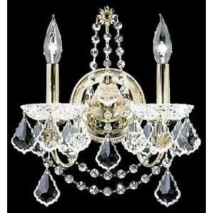  James R. Moder Belle Wave Collection Crystal Wall Sconce 
