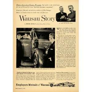   Insurance Wausau Story Abrams   Original Print Ad