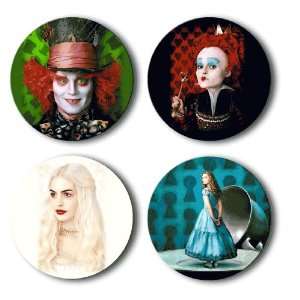  Tim Burtons Alices in Wonderland   2.25 Button 