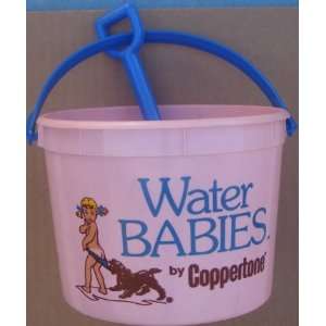  Coppertone Water Babies Plastic Sand Pale With Shovel 