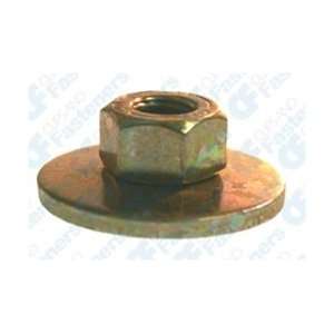  25 M6 1.0 Free Spinning Washer Nut 24mm O.D. Zinc & Yel 