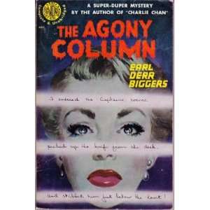  THE AGONY COLUMN. Earl Derr Biggers Books