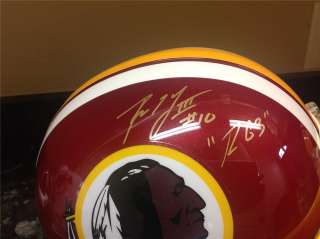 Robert Griffin III Inscribed RG3 Signed Redskins Full Size Helmet 