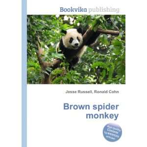  Brown spider monkey Ronald Cohn Jesse Russell Books