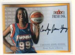2000 Fleer WNBA Fresh Ink AUTO Carolyn Jones Young  