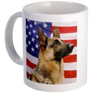  All American Military and Police K9 Dog Mug by  