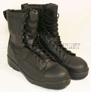 Wellco Military NAVY SAFTEY FLIGHT DECK STEEL TOE Combat Boots Black 