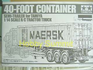   14 R/C 40 FOOT CONTAINER SEMI TRAILER Tractor Truck Scania MAN  