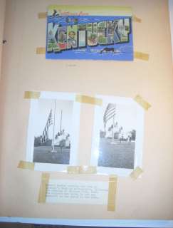 Vintage 1948 Abraham Lincoln Scrapbook School Project  