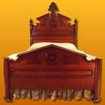 Abraham Lincoln Hand carved Walnut Bed  