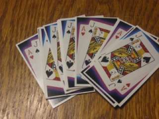 Las Vegas Monopoly parts Pieces set of 16 Blackjack Cards 2000 Hasbro 