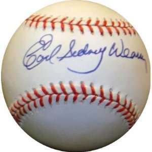 Earl Sydney Weaver autographed Baseball 