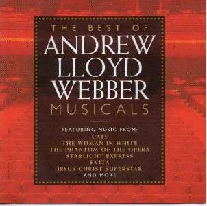THE BEST OF ANDREW LLOYD WEBBER MUSICALS 2 CDS  