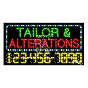  Tailor & Alterations LED Business Sign 17 Tall x 32 Wide 
