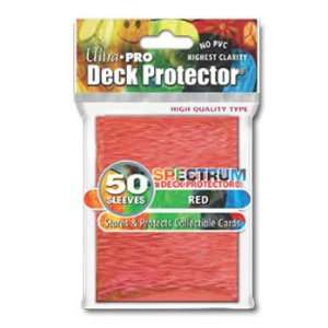  Ultra Pro Deck Protector Box of 15 packs Spectrum Red 