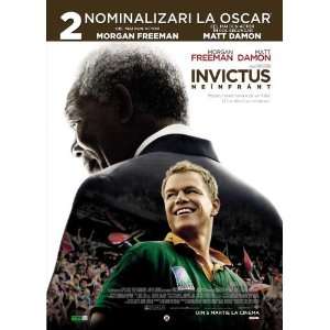  Invictus Poster Romanian 27x40 Matt Damon Morgan Freeman 