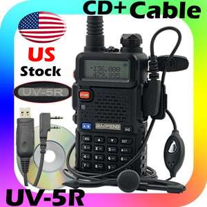   UV 5R + USB Cable + CD 136 174/400 480MHz Dual Band 2 way FM Ham radio