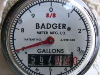 Vintage Industrial 1962 Badger Fluid Meter Great Shape MiIwaukee 