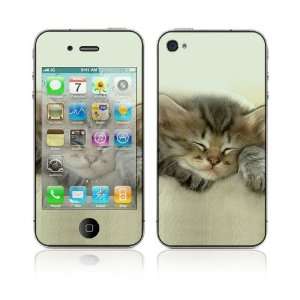  DecalSkin Apple iPhone 4 Skin Cover   Animal Sleeping 
