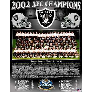  Oakland Raiders    AFC Champs 2002 Oakland Raiders    11 x 