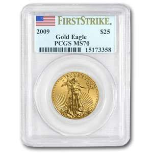  2009 (1/2 oz) Gold Eagles   MS 70 PCGS (First Strike 