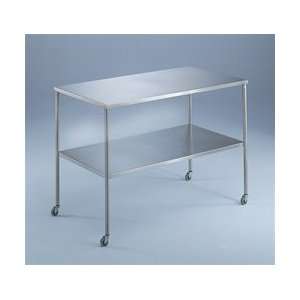  Instrument Table With Shelf   72 L x 24 W x 35 H