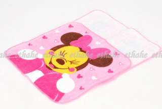 Minnie Mouse Figure Wash Hand Towel Rose 2pcs E1G1IV  