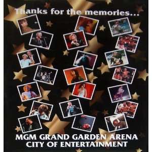 MGM Grand Garden Arena Las Vegas Concerts Poster