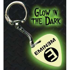  Eminem Glow In The Dark Premium Guitar Pick Keyring 