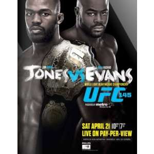  UFC 145 Jones vs. Evans Poster