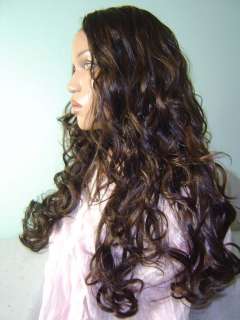 LACE FRONT SYNTHETIC WIG EAR 2 EAR NO SHED WAVY CURLY  