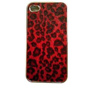   4S 4G Red & Black 3D Tiger Skin Spot Design Cell Phones & Accessories
