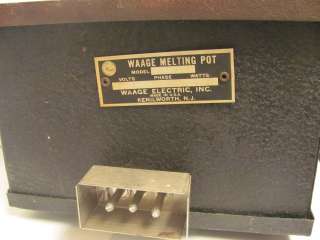 Vintage Waage Lead Melting Pot Iron Model RSP2 Bullet Casting 