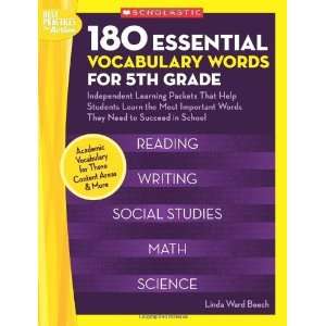  180 Essential Vocabulary Words for 5th Grade Independent 