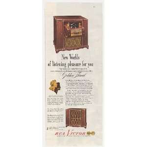  1947 RCA Victor Crestwood Radio Phonograph Print Ad