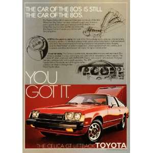 1979 Ad Toyota Motor Sale Red Celica Automobile Vintage Motor Vehicle 