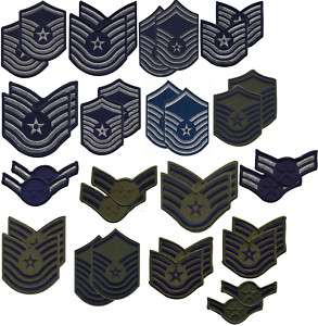 Used Military US Air Force USAF Enlisted Rank Insignia  