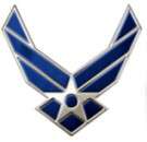 US AIR FORCE THUNDERBIRD PILOT WING LARGE XL PIN  